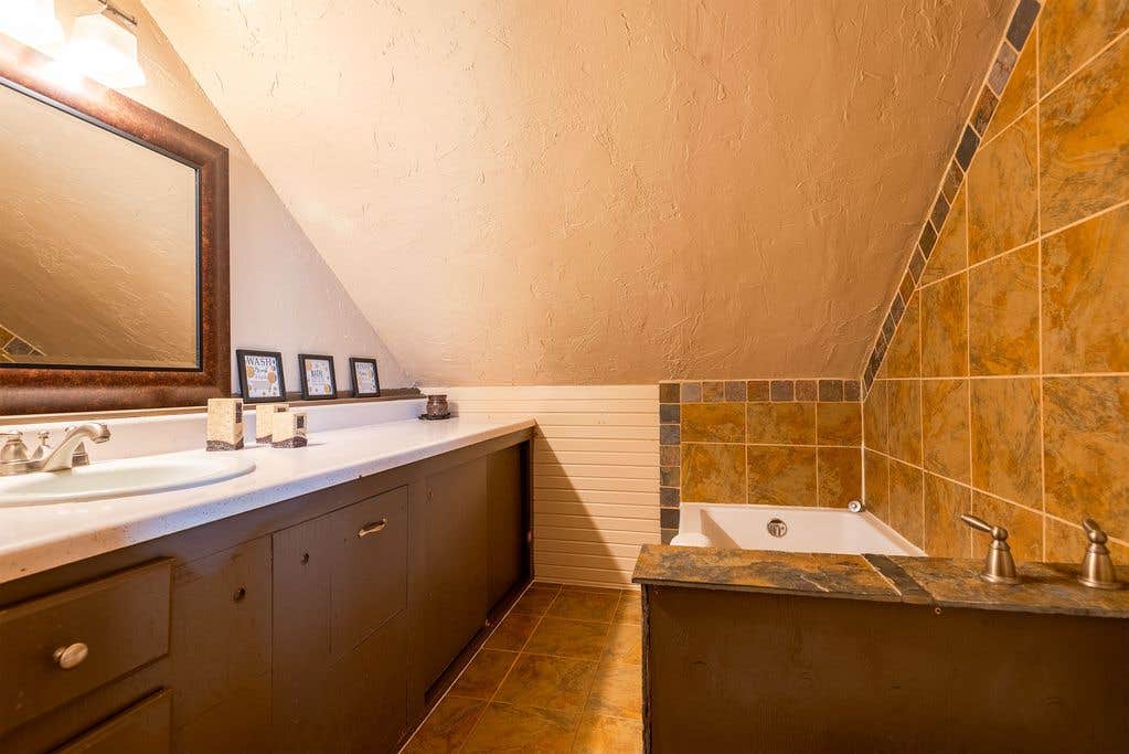 Camping near Lake El Reno RV Park: Cabin nestled among trees, just outside of OKC, Hinton, Oklahoma