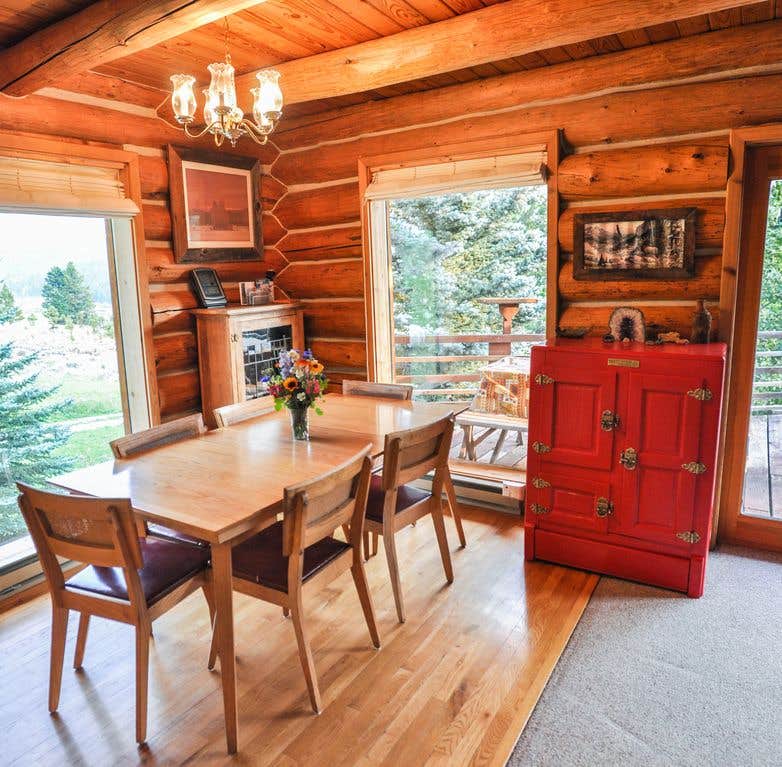 Mountain Log Home Camping Wilsall, MT