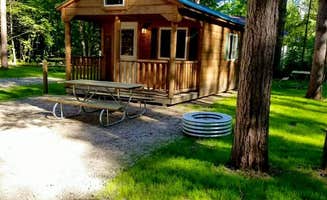 Northern E.'s photo of a cabin at Northern Exposure Campground & RV Park near Arcadia, MI