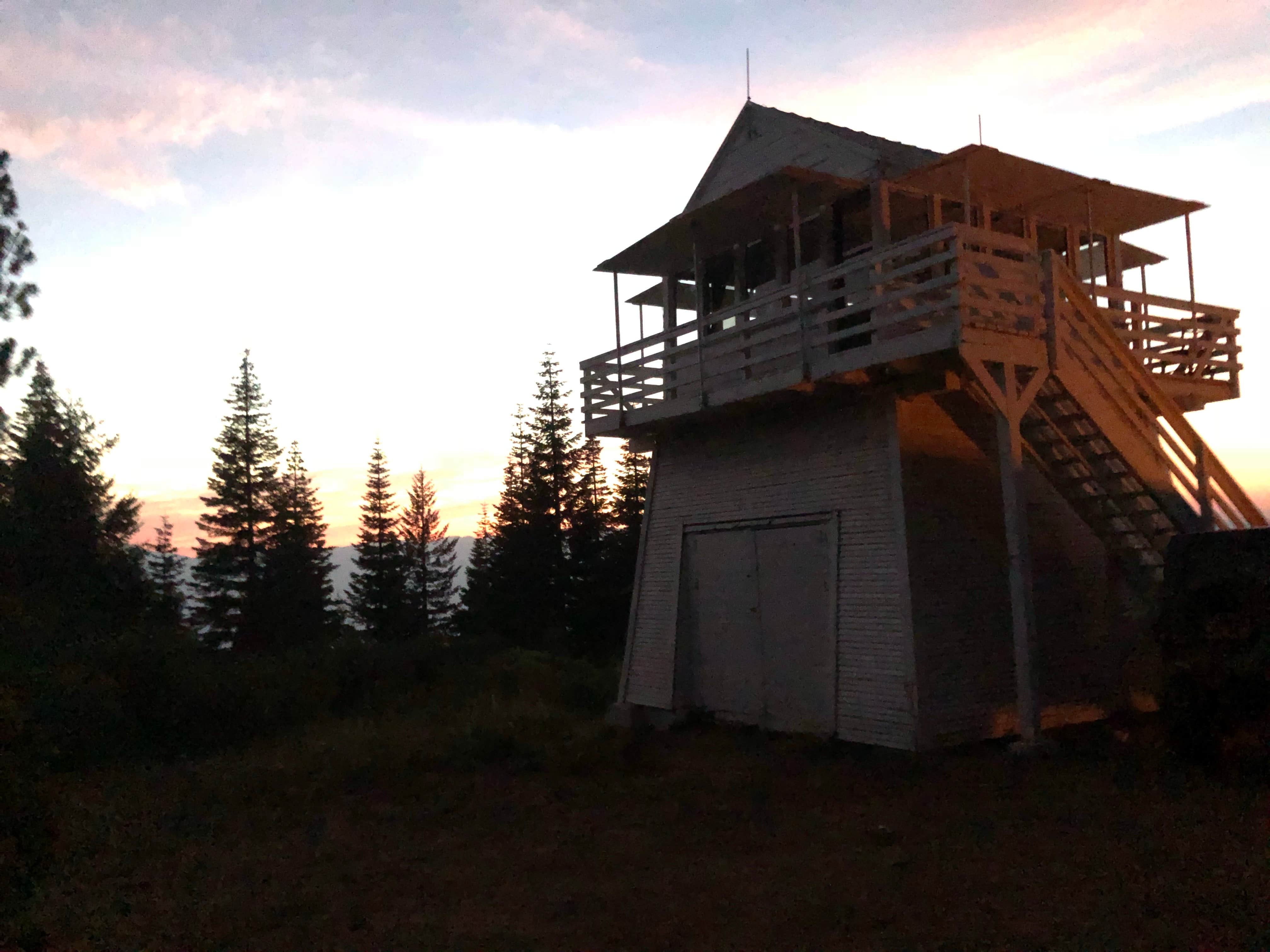 Mike C.'s photo of a cabin at Girard Ridge Lookout near Lewiston, CA