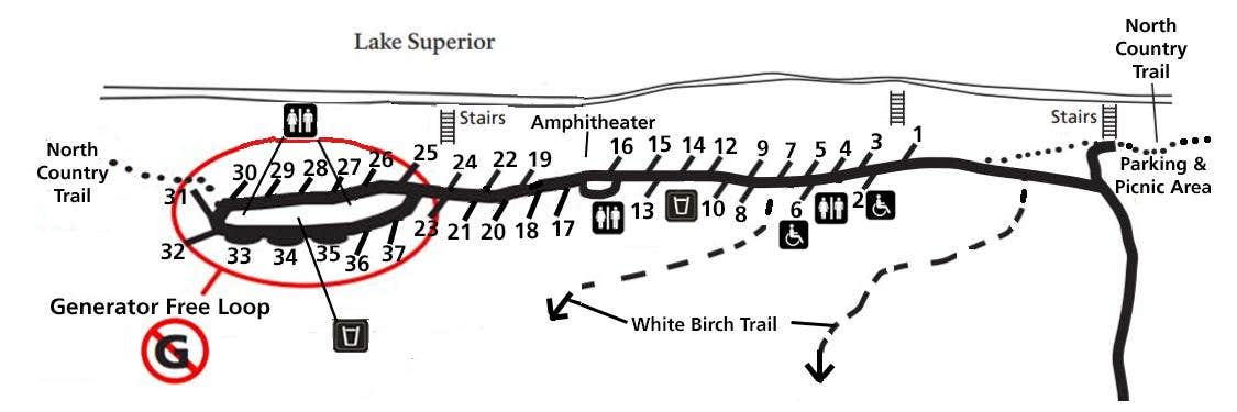 Camper-submitted photo at Twelvemile Beach Campground — Pictured Rocks National Lakeshore near Munising, MI