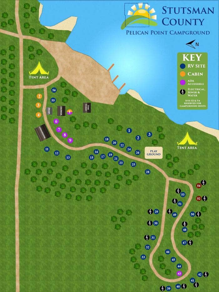 Campground Map

Pelican Point Campground

Credit: Stutsman County