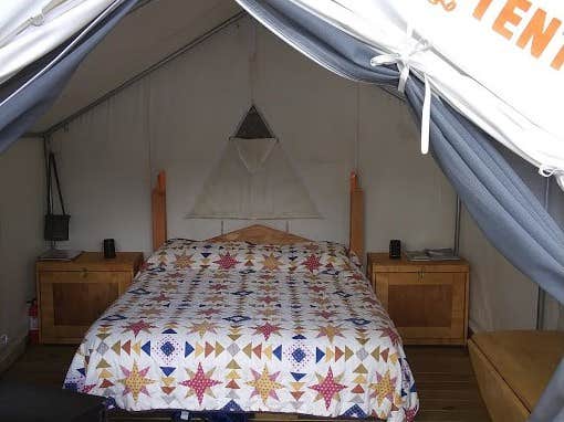 The Dyrt's photo of glamping accommodations at Riverfront Ritz near Kattskill Bay, NY
