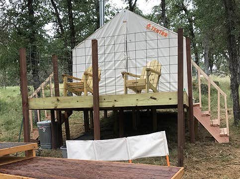 The Dyrt's photo of glamping accommodations at Trank Family Farm Campsite near Colfax, CA