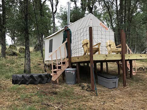 The Dyrt's photo of glamping accommodations at Trank Family Farm Campsite near Foresthill, CA