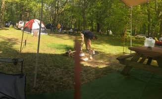 Alyssa B.'s photo of camping with pets at Dune Lake Campground near Stevensville, MI