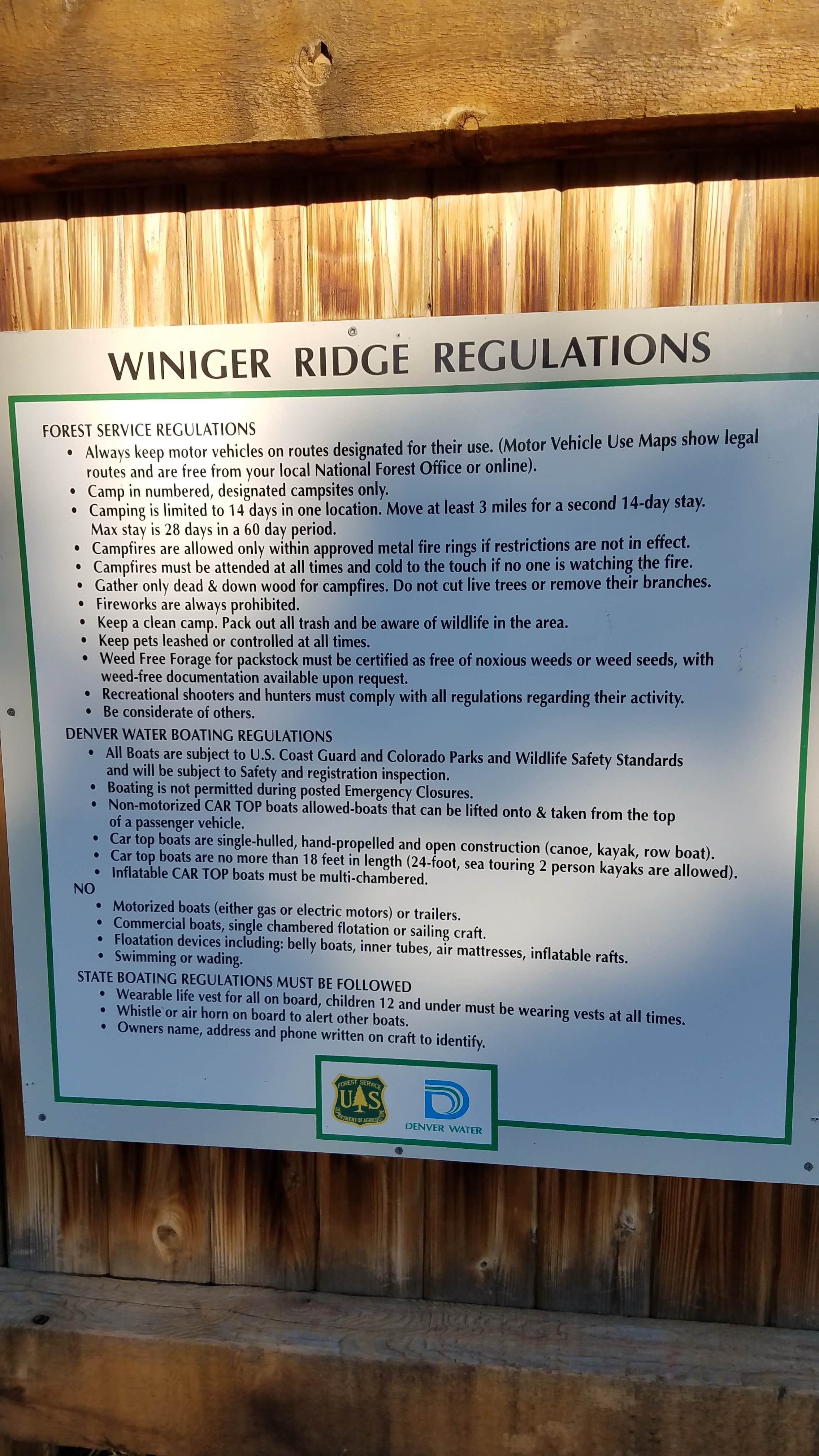 Winiger Ridge at Gross Reservoir Camping Eldorado Springs, CO