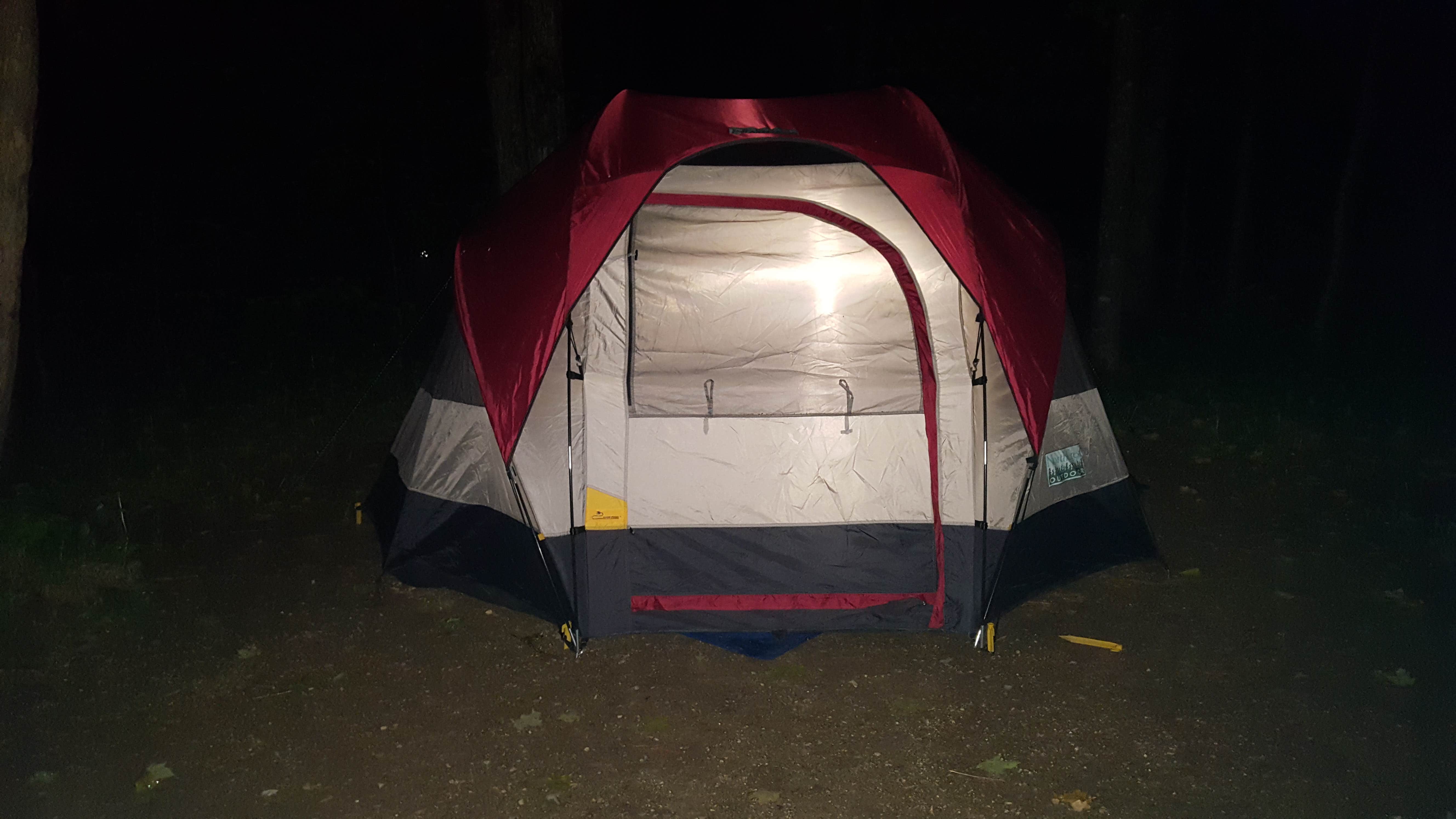 Rebecca B.'s photo of tent camping at Welcker's Point Campground — Peninsula State Park near Ephraim, WI