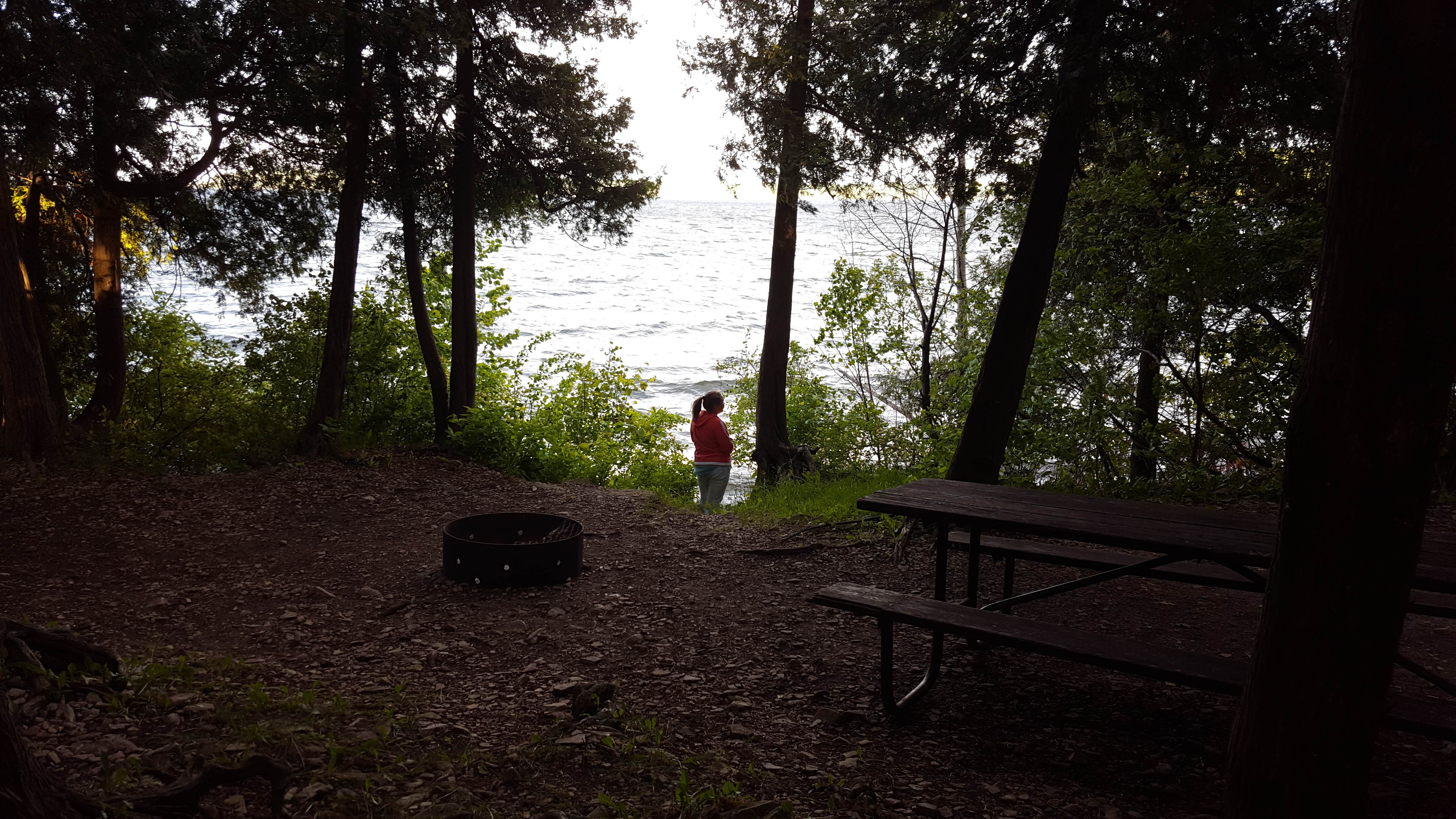 Camper-submitted photo at Welcker's Point Campground — Peninsula State Park near Ephraim, WI