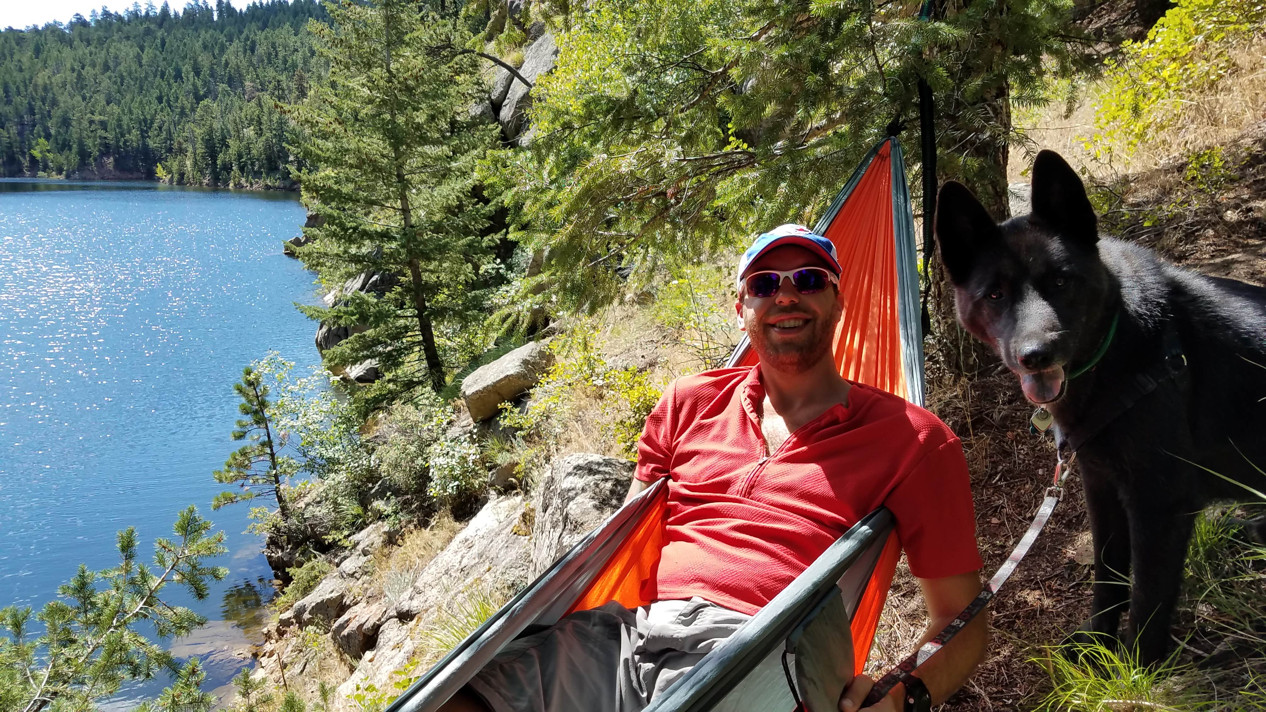 Daniel  B.'s photo of camping with pets at Winiger Ridge at Gross Reservoir near Golden, CO