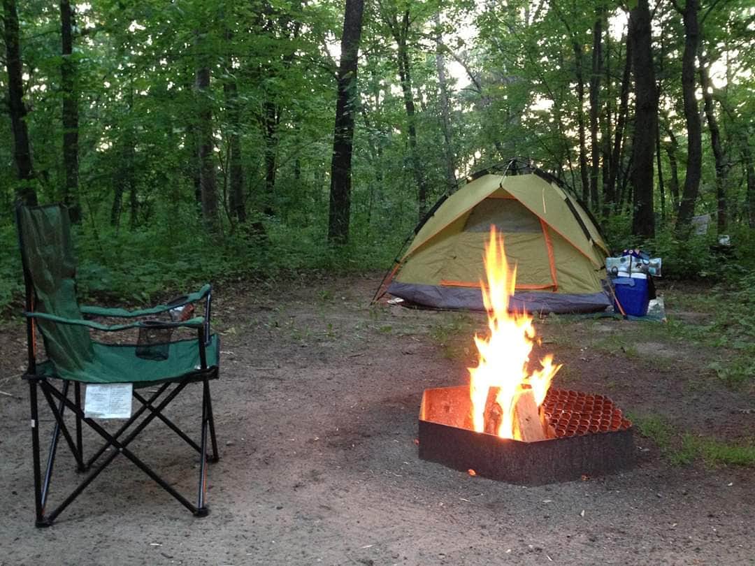 Camper-submitted photo at Bluewater Bay Campground — Mirror Lake State Park near Prairie du Sac, WI