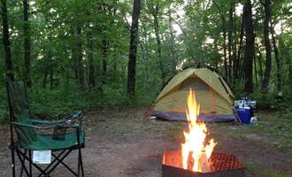 Camping near Sandstone Ridge Campground — Mirror Lake State Park: Bluewater Bay Campground — Mirror Lake State Park, Lake Delton, Wisconsin