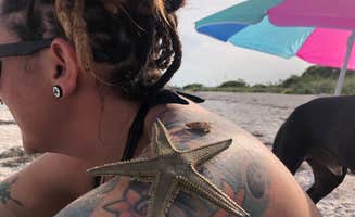 Angela M.'s photo of camping with pets at Fort De Soto Campground in Florida