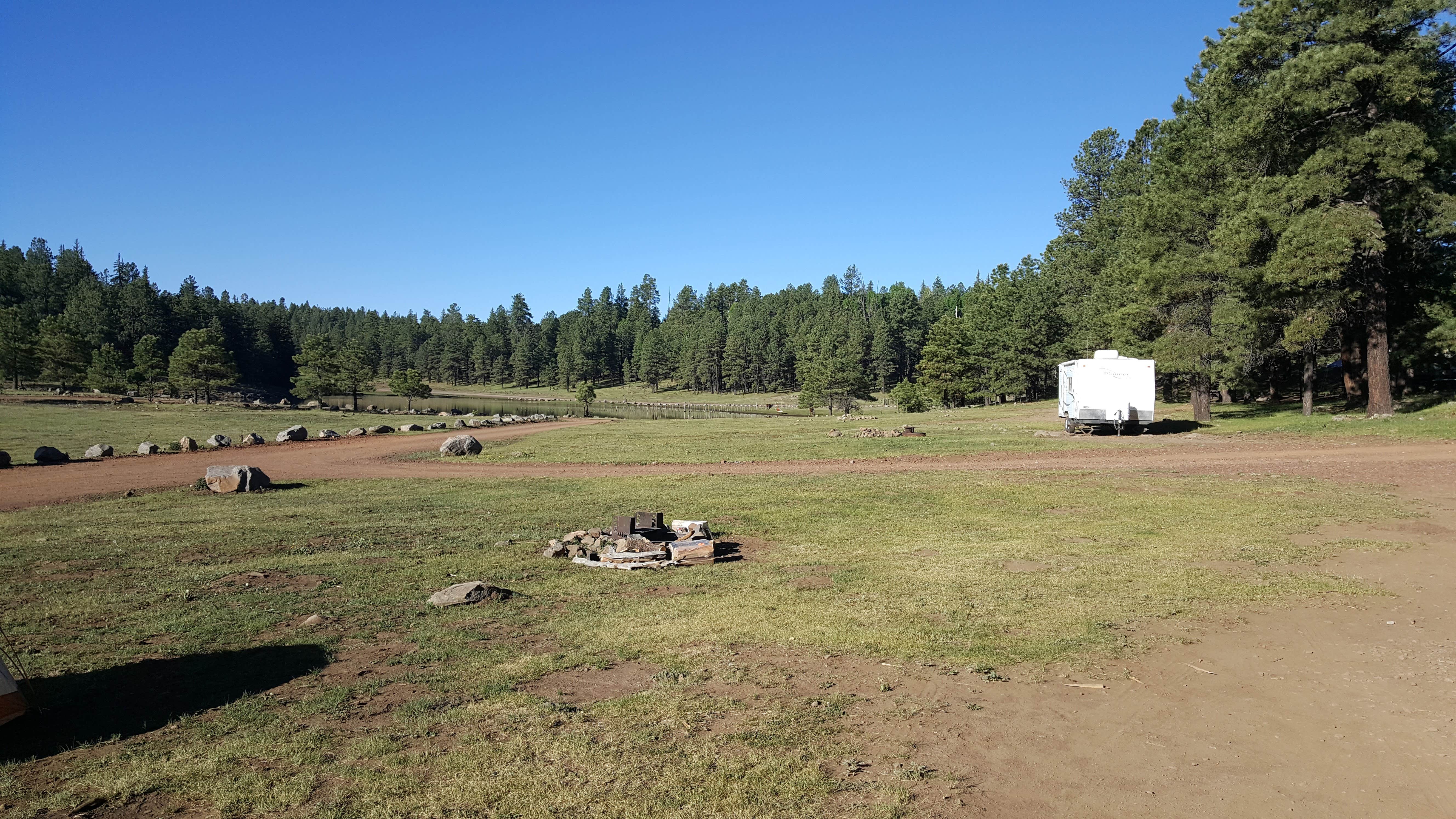 Hayley K.'s photo of rv camping at Hawley Lake Apache Indian Res near Pinetop-Lakeside, AZ