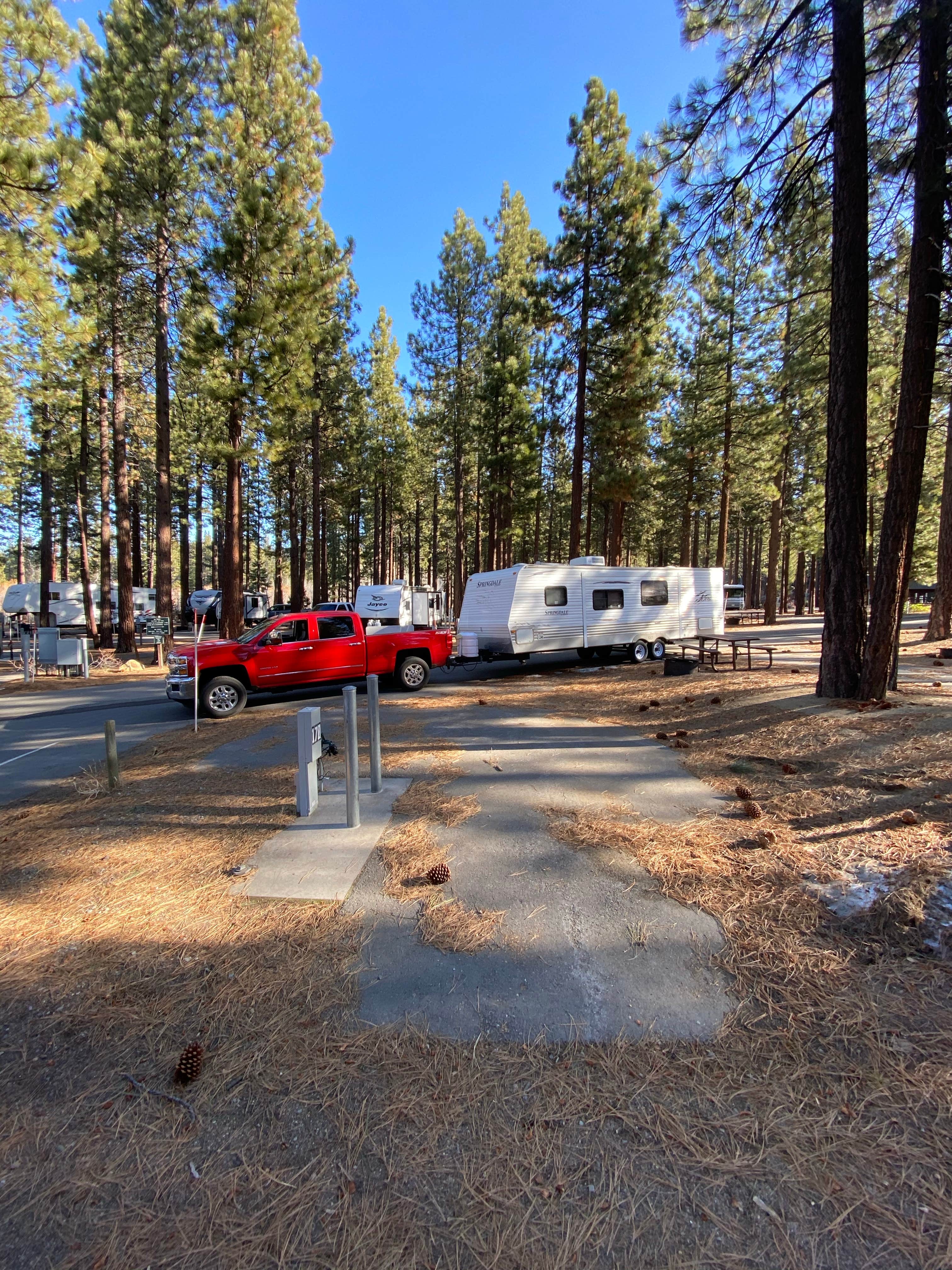 Mike C.'s photo of rv camping at Zephyr Cove RV & Campground — Lake Tahoe Basin Management Unit near Eldorado National Forest