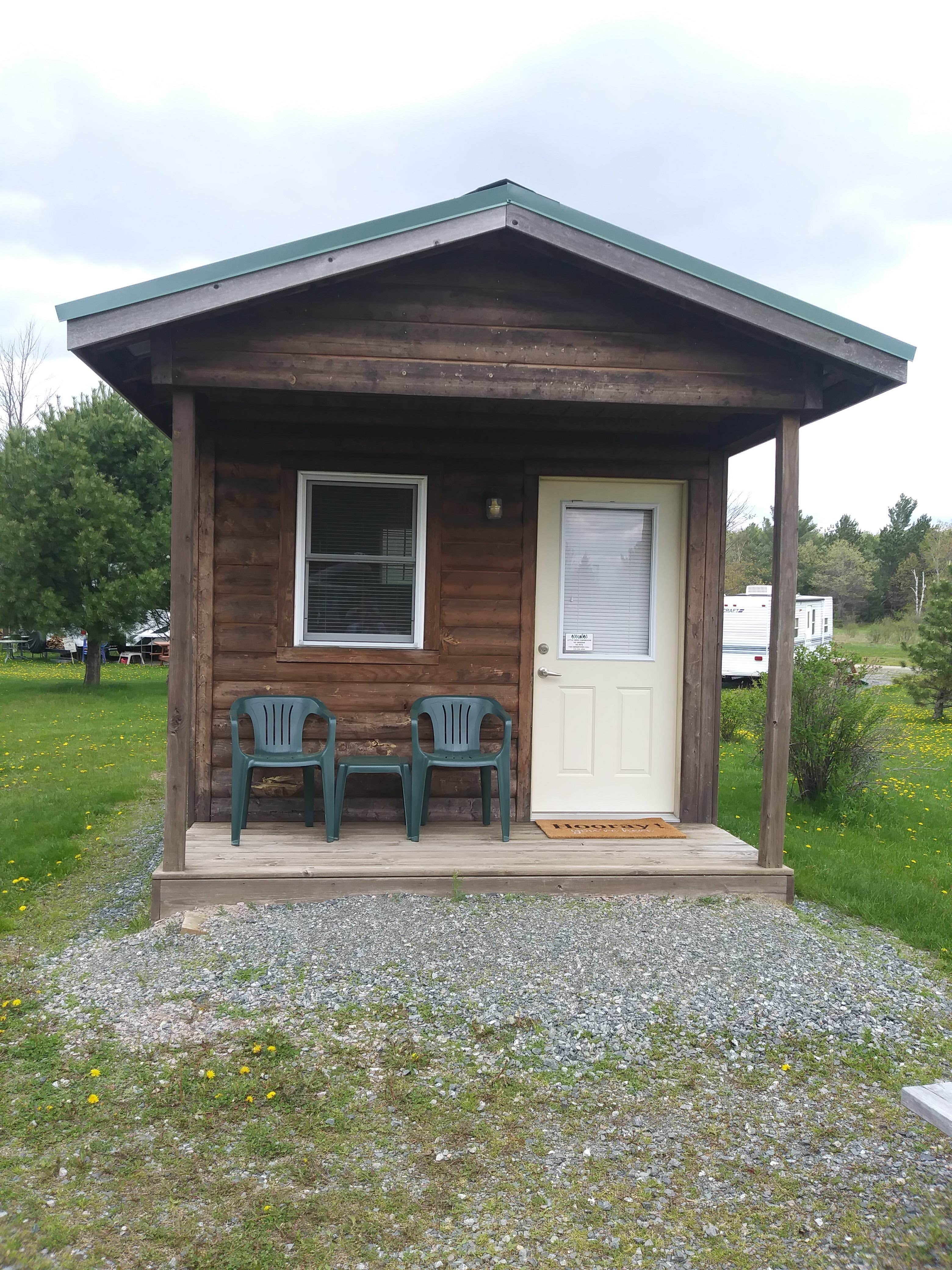 Vicki L.'s photo of a cabin at Little Creek Family Campground near Holmen, WI