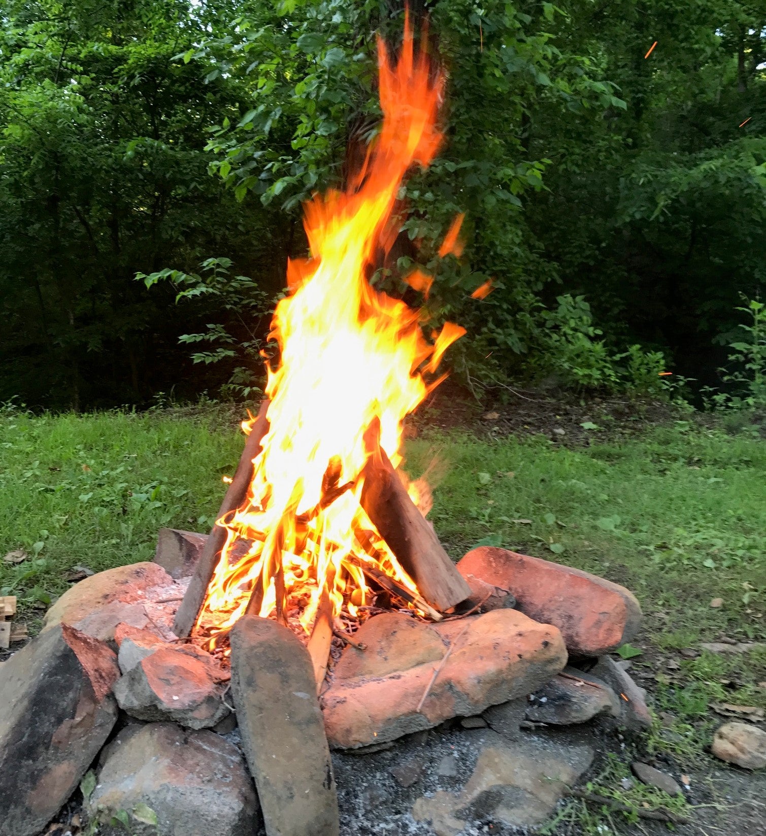 One dry night for a fire.