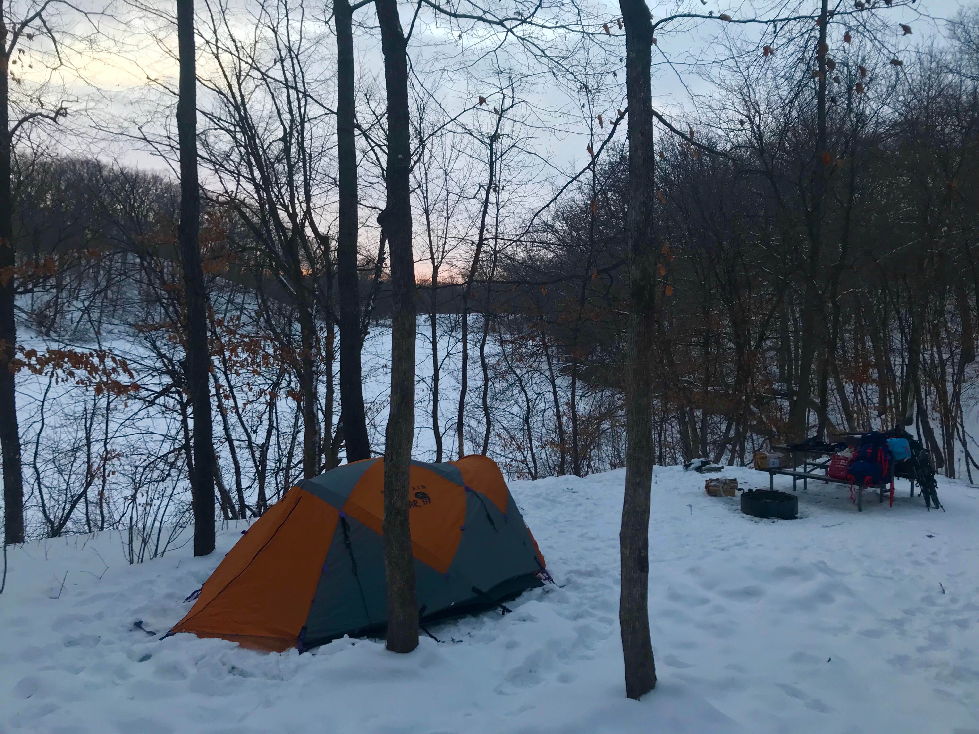 Joanna B.'s photo of tent camping at Lake Maria State Park Campground near Mendota, MN