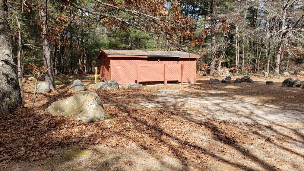 Jean C.'s photo of glamping accommodations at Burlingame State Park Campground near Millville, MA