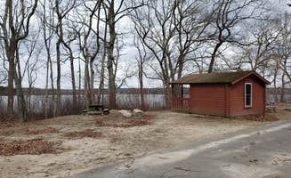 Jean C.'s photo of glamping accommodations at Burlingame State Park Campground near Rumford, RI