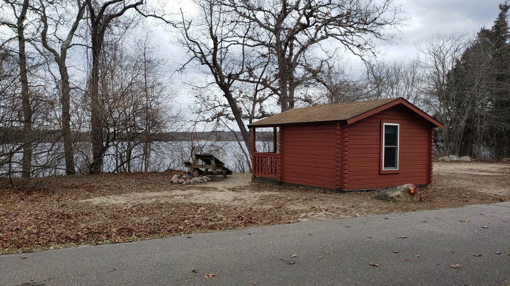 Jean C.'s photo of glamping accommodations at Burlingame State Park Campground near Mystic, CT