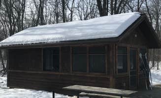 Joanna B.'s photo of glamping accommodations at Lake Carlos State Park Campground near Fort Ripley, MN