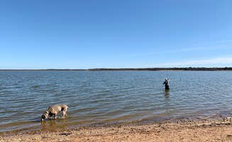 Caitlin H.'s photo of camping with pets at Lake Somerville State Park Birch Creek Unit Campground near Somerville Lake
