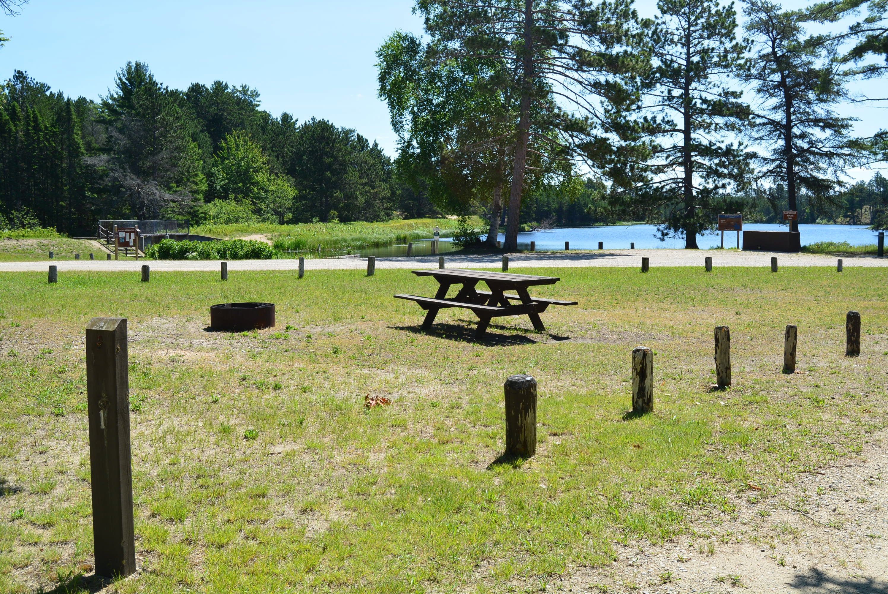 All sites have picnic table and fire pits.