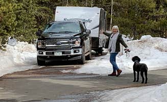 Kell H.'s photo of camping with pets at Reverend's Ridge Campground — Golden Gate Canyon near Idaho Springs, CO
