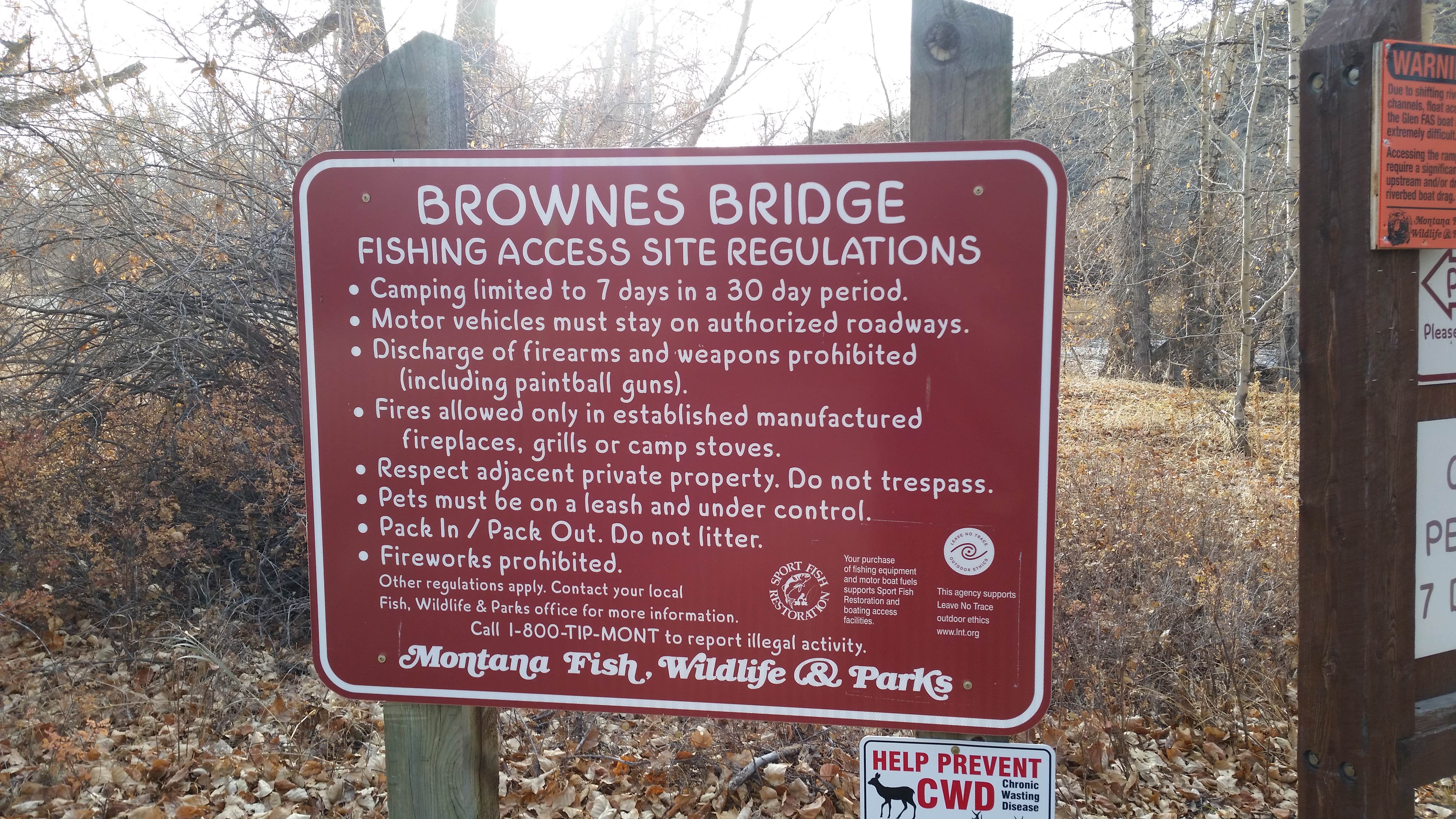 Camper submitted image from Brownes Bridge Fishing Access Site - 3