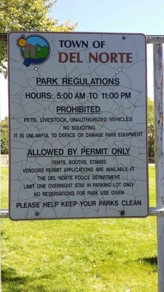 Camper-submitted photo at Del Norte City Park near Del Norte, CO