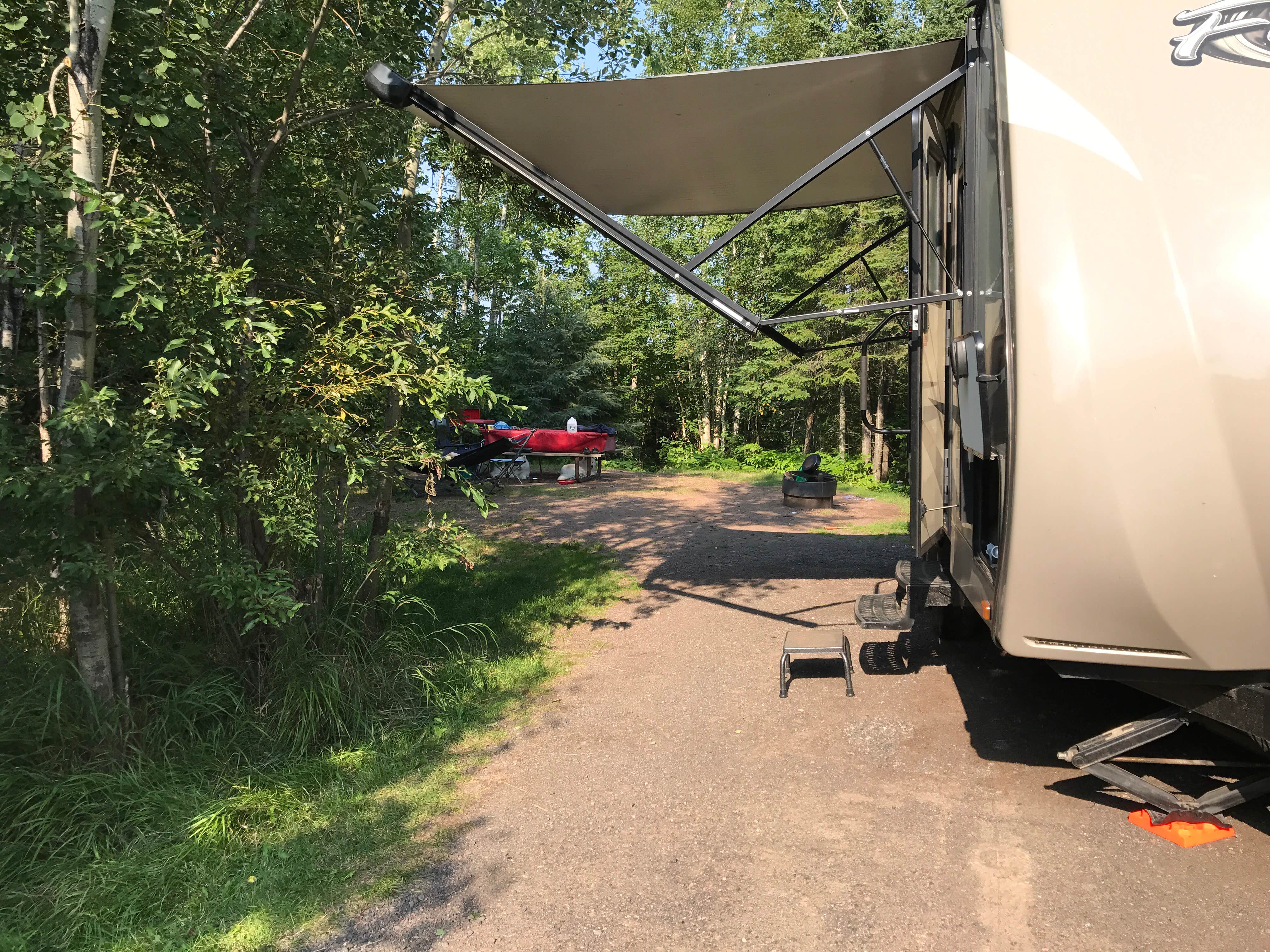 Liz H.'s photo of rv camping at Baptism River Campground — Tettegouche State Park near Illgen City, MN
