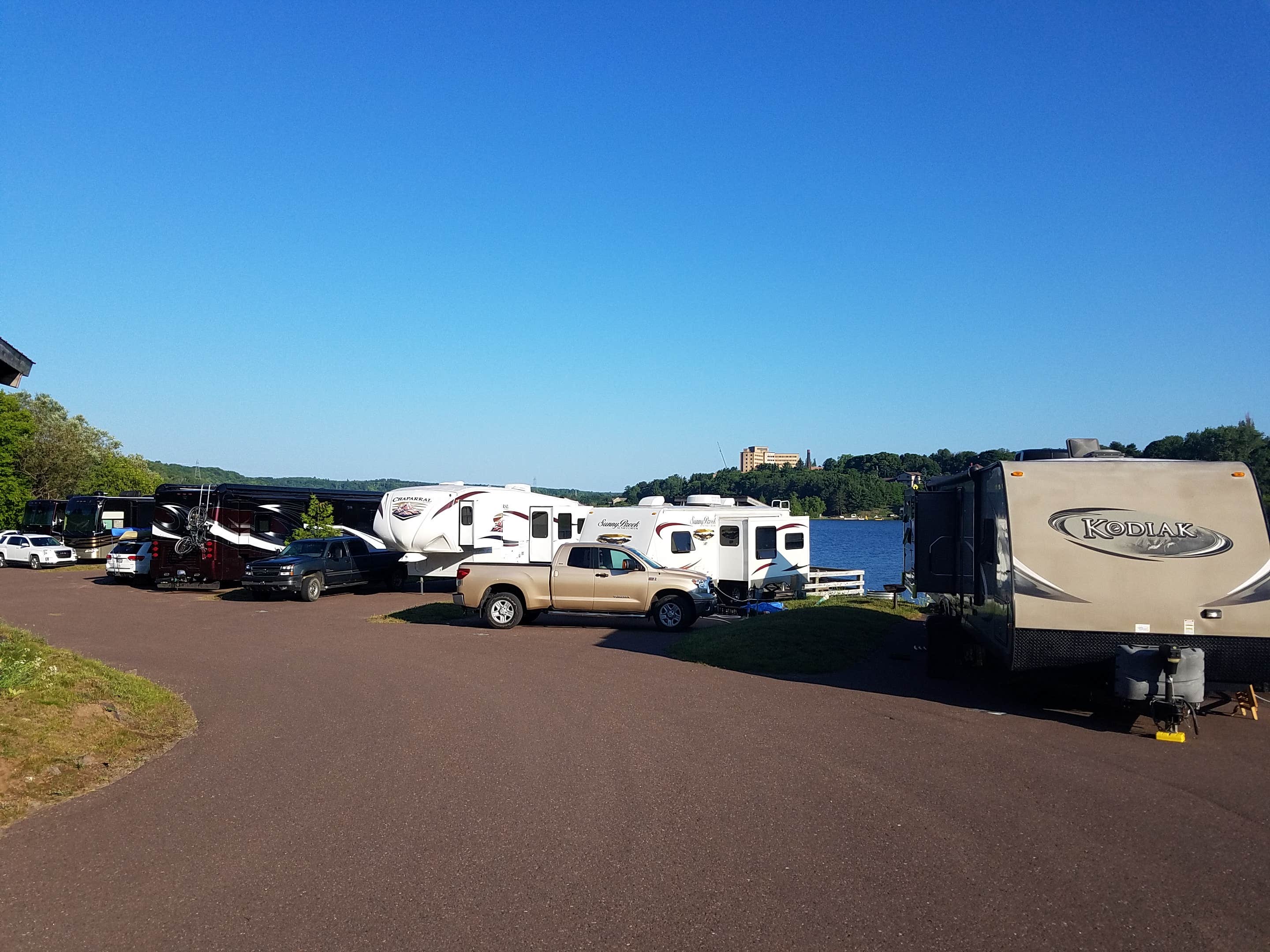 Nancy W.'s photo of rv camping at City of Houghton RV Park near Copper Harbor, MI