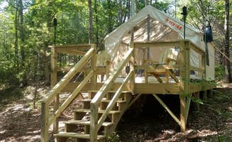 The Dyrt's photo of glamping accommodations at Lakefront at Little Clemons near South Casco, ME