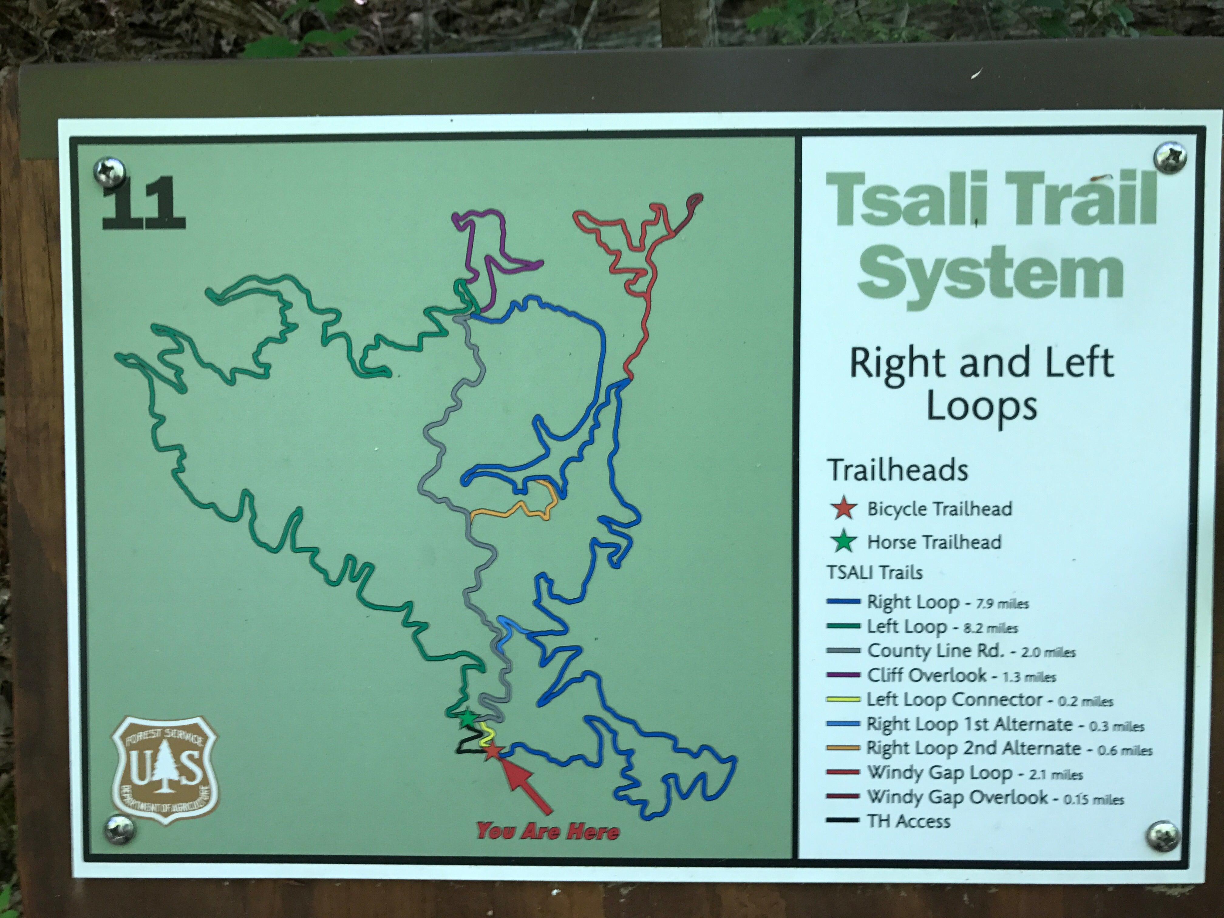 Well marked trails throughout. Start with blue, which has more "shortcuts" in case you encounter physical or technical problems. 