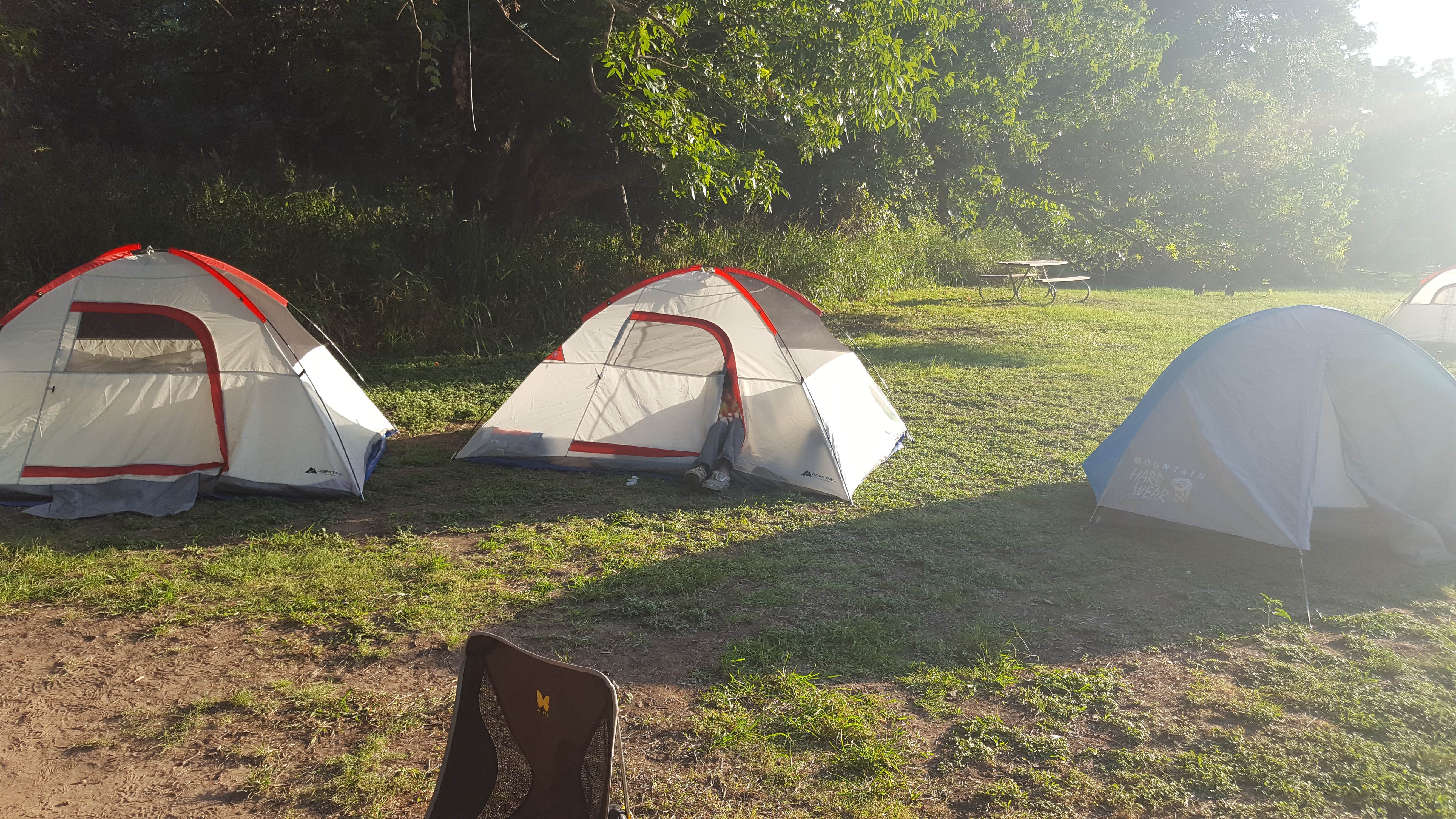 Brian V.'s photo of tent camping at North Area — Colorado Bend State Park Campground near Leander, TX