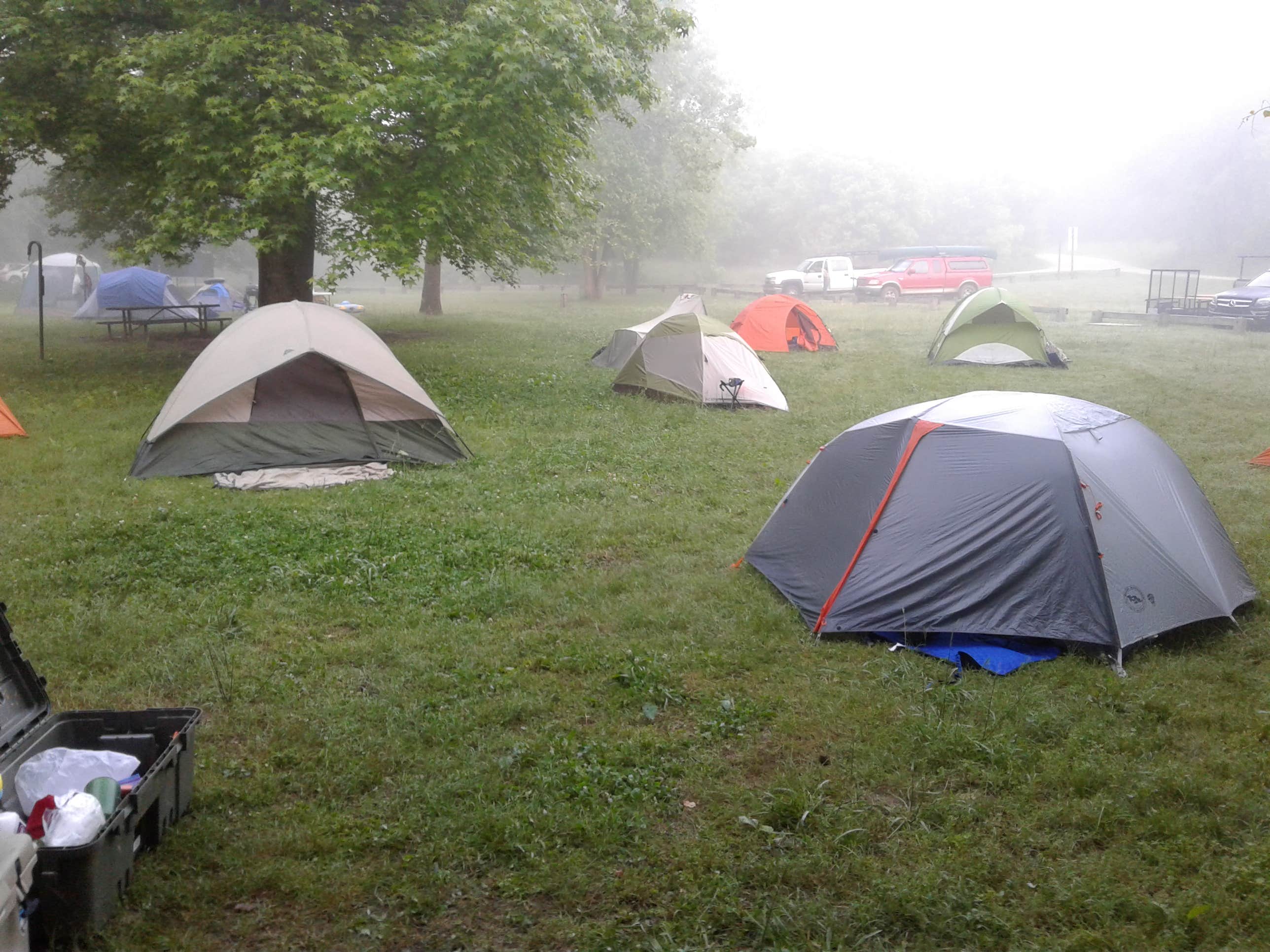 Tommie J.'s photo of tent camping at Carver Campground — Buffalo National River near Buffalo National River