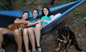 Tyler J.'s photo of camping with pets at Calderwood Lake Primitive campground near Fontana Dam, NC