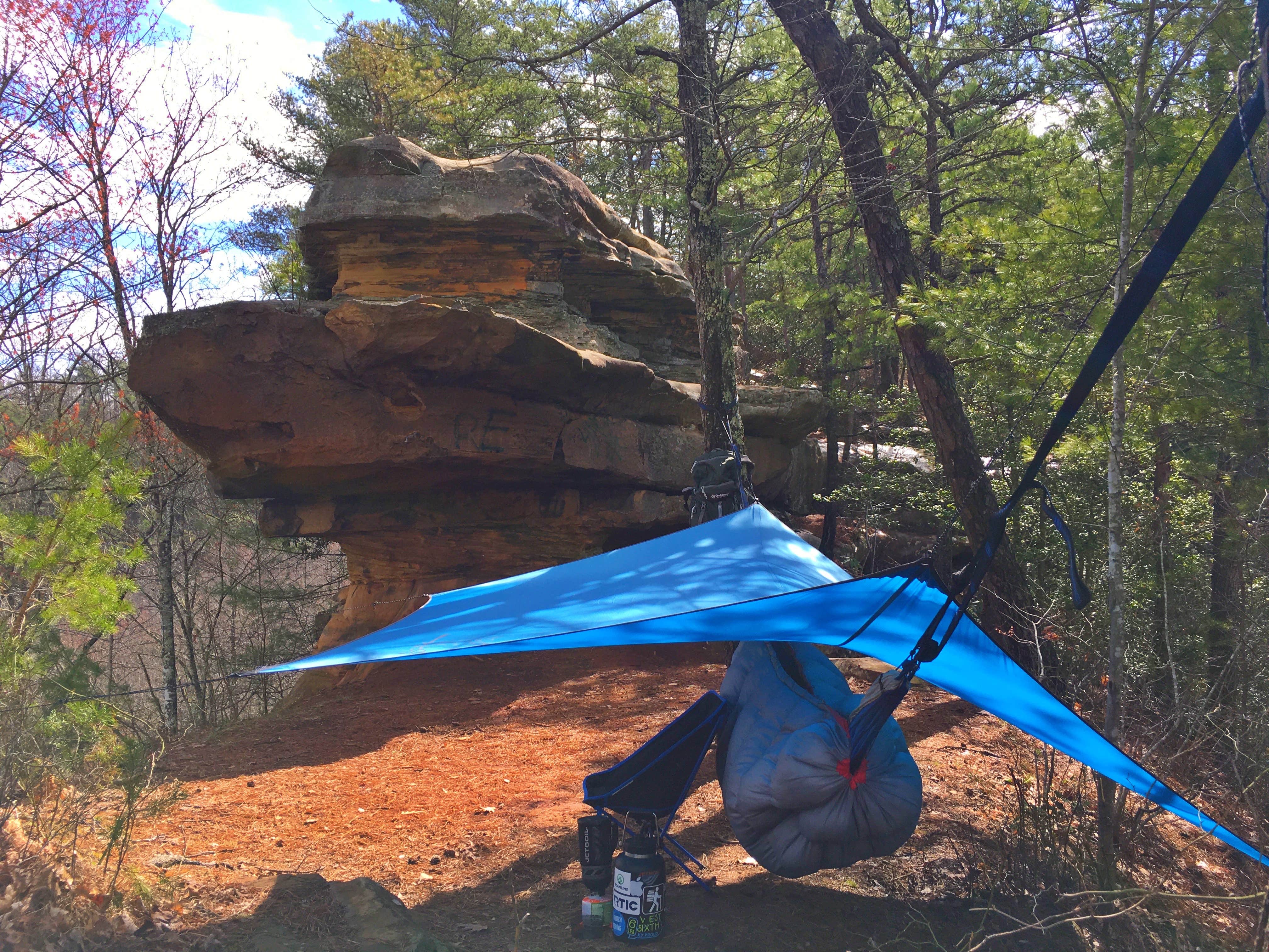 Wayne H.'s photo of tent camping at Red River Gorge Campground near Means, KY