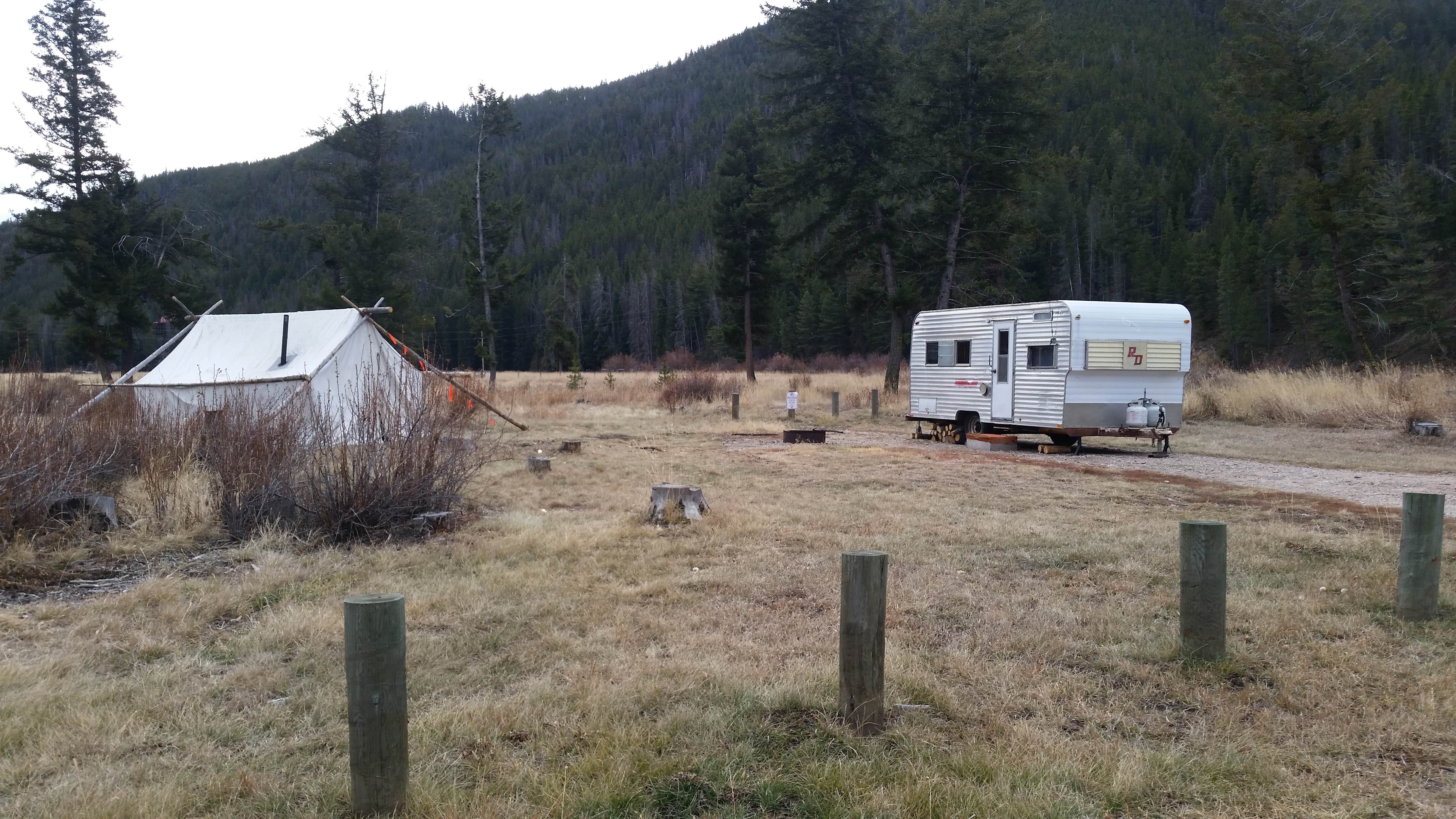 Dexter I.'s photo of tent camping at East Bank Rec Site near Beaverhead-Deerlodge National Forest