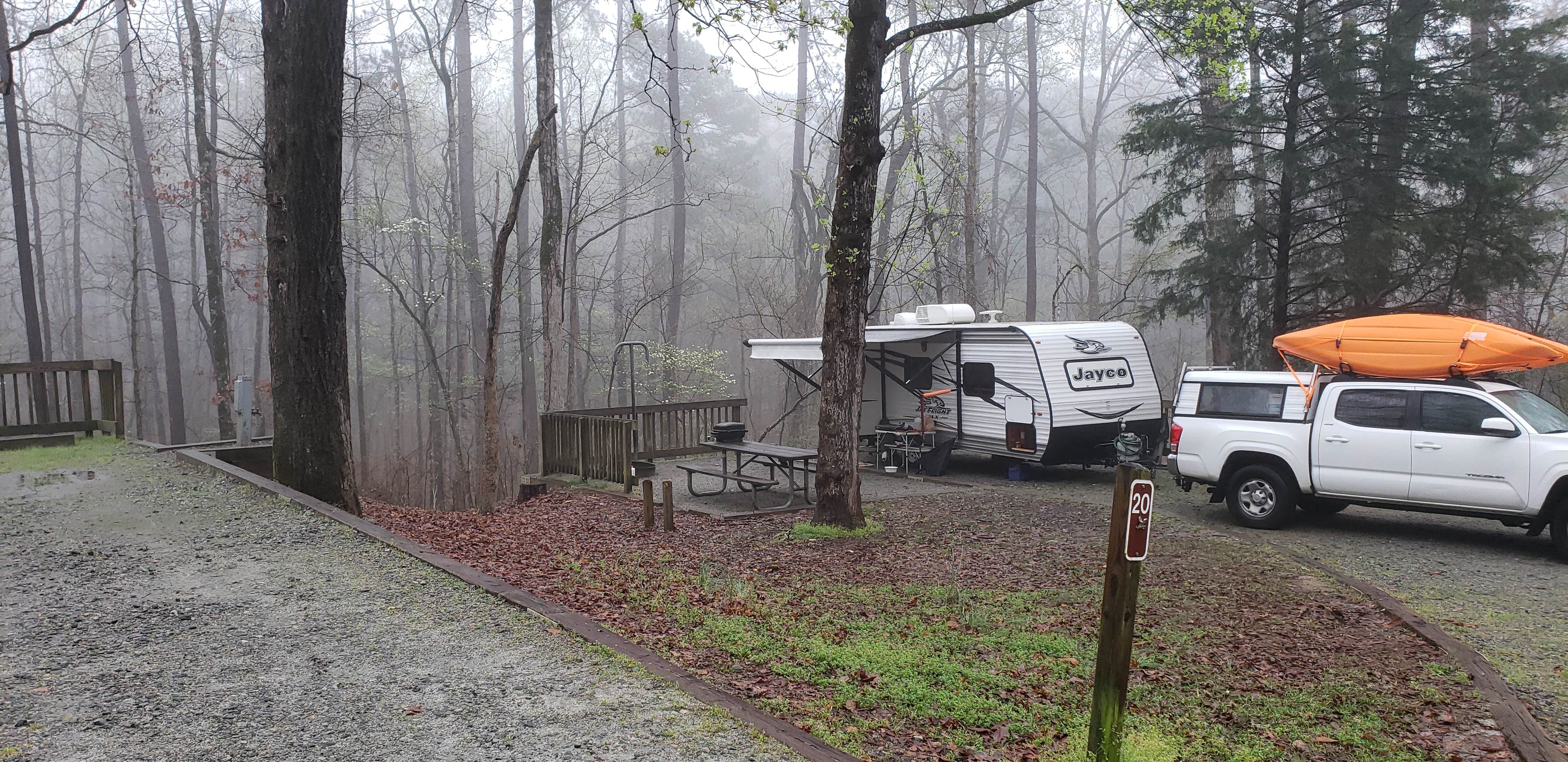 Larry M.'s photo of rv camping at Indian Springs State Park Campground near Morrow, GA