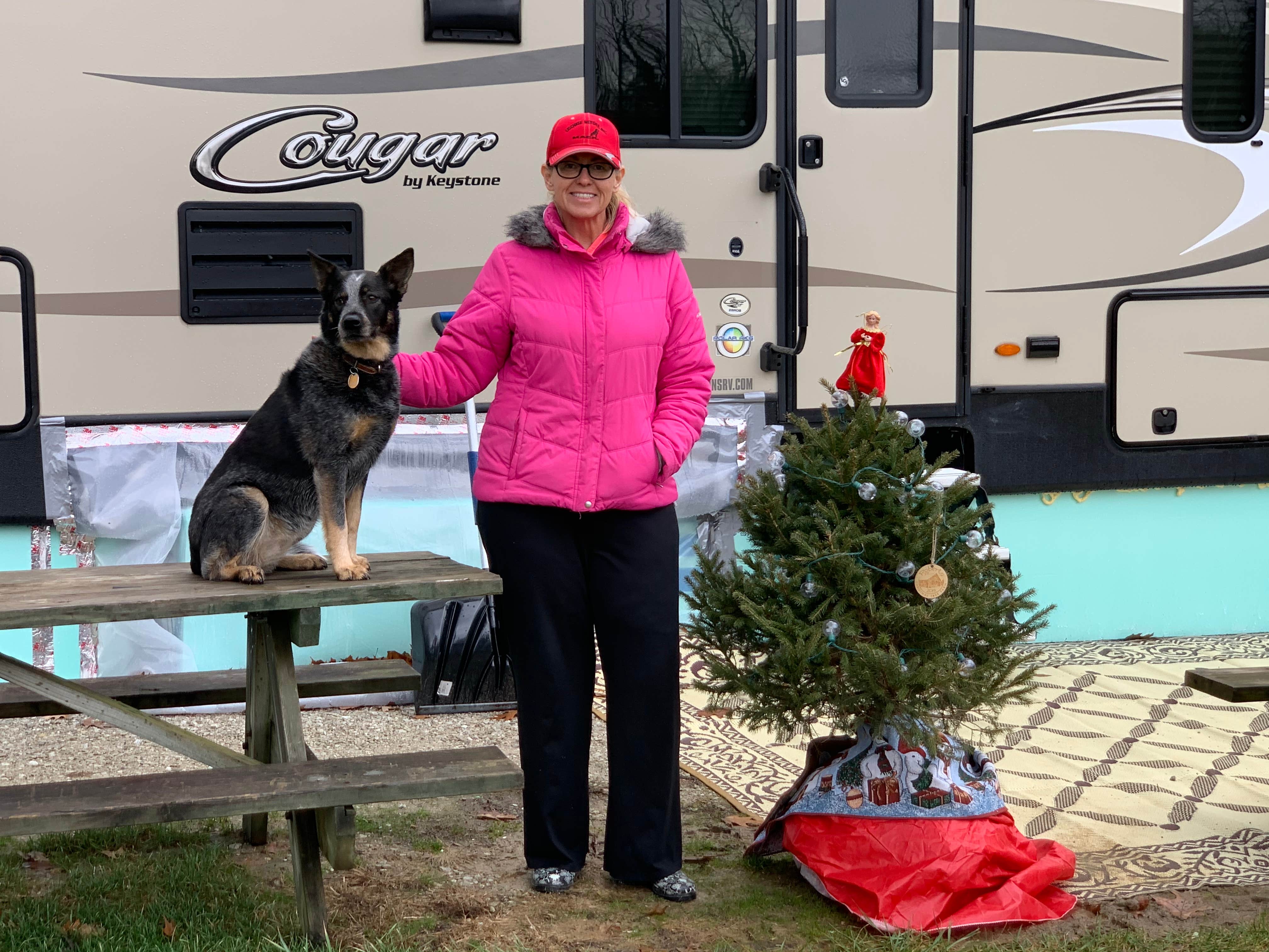 Sherry E.'s photo of camping with pets at Muscatatuck near Edinburgh, IN