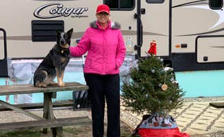 Sherry E.'s photo of camping with pets at Muscatatuck near Seymour, IN