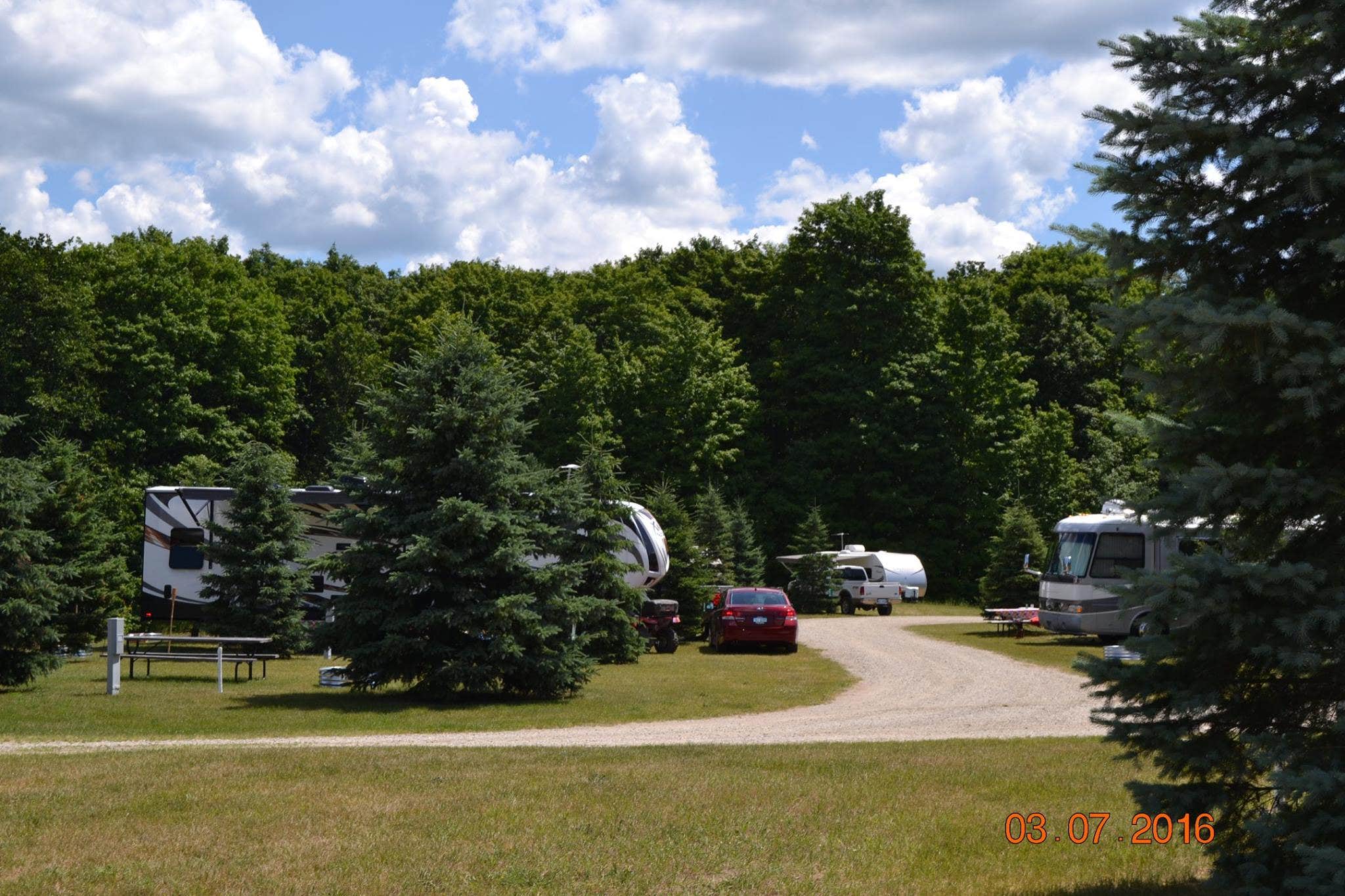 Samantha B.'s photo of rv camping at Whispering Pines RV Resort near South Boardman, MI