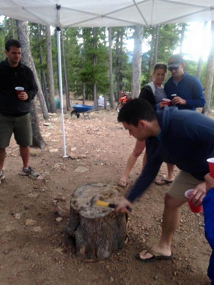Hayley K.'s photo of tent camping at Pickle Gulch near Eldorado Springs, CO