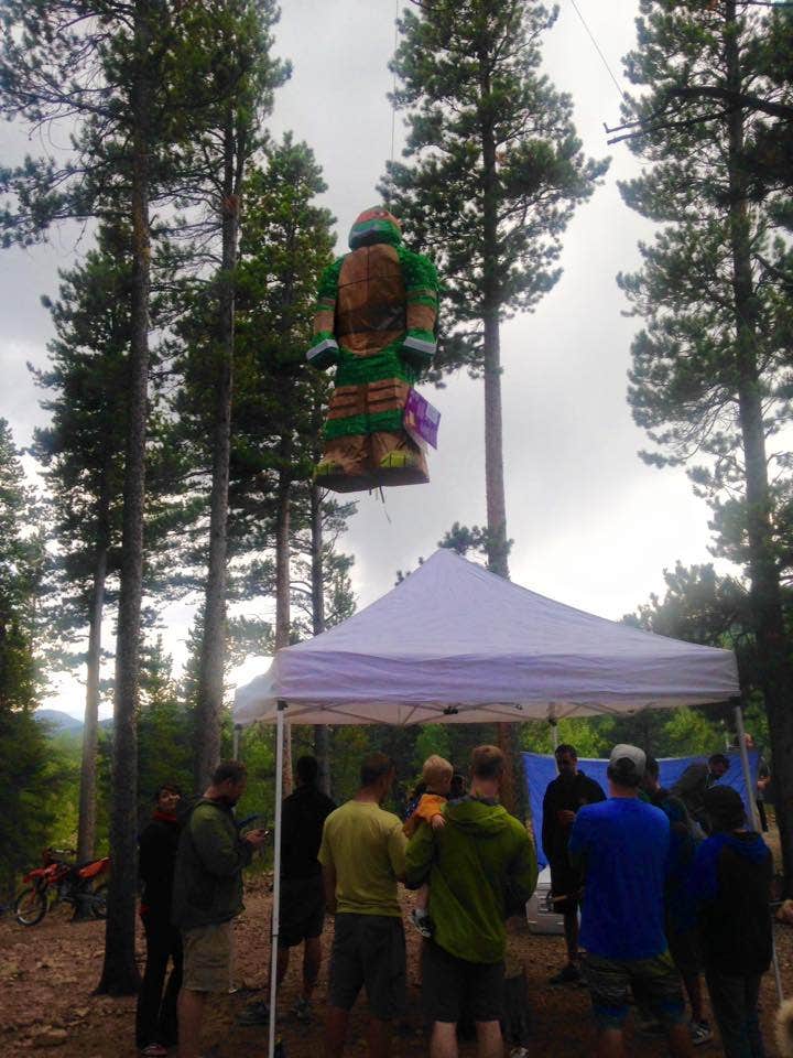 Hayley K.'s photo of tent camping at Pickle Gulch near Aurora, CO