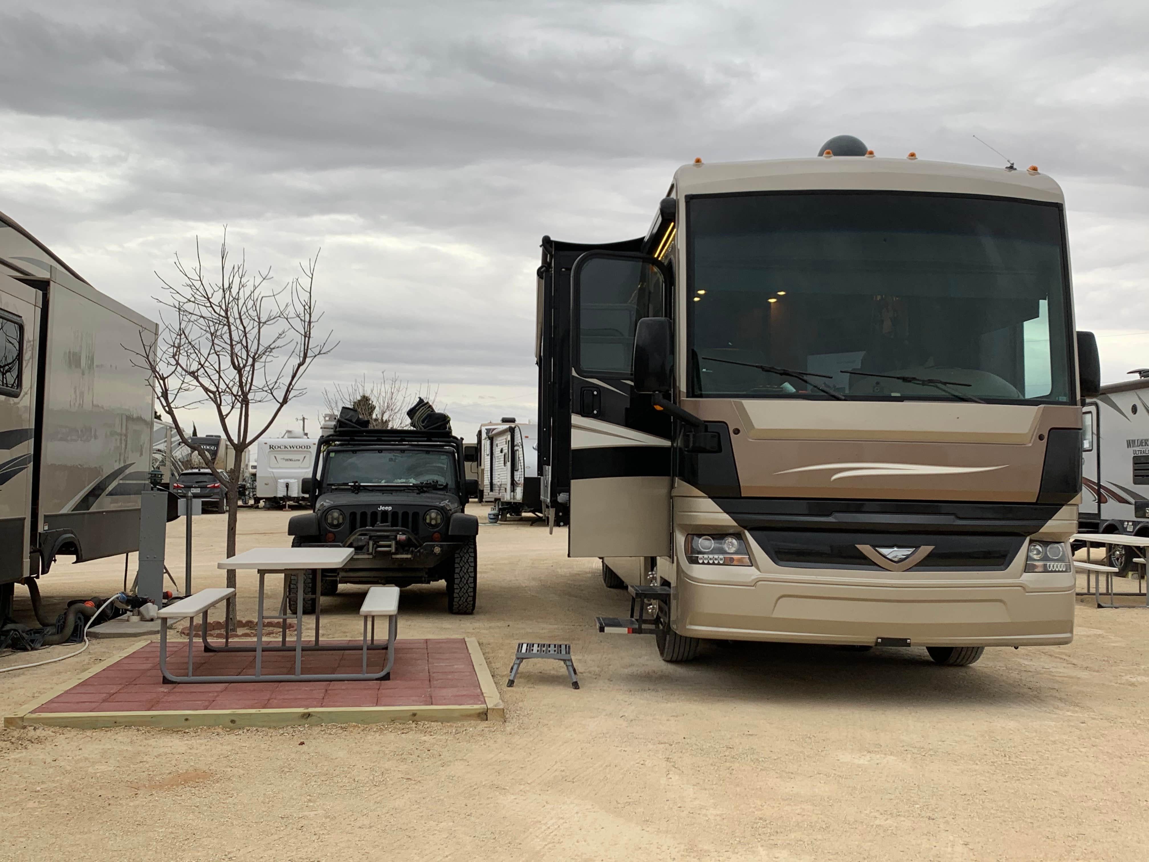 Rachel H.'s photo of rv camping at Hilltop RV Park near Fort Stockton, TX