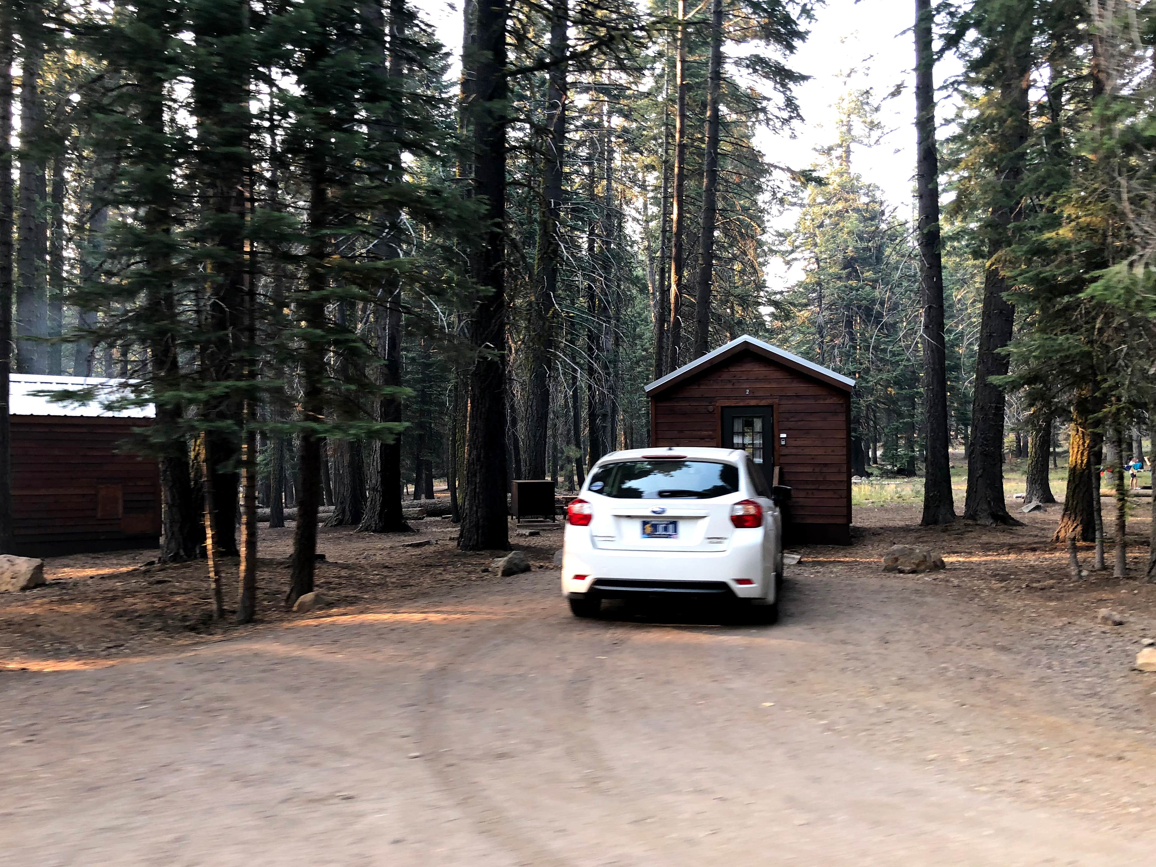 Corinna B.'s photo of a cabin at Manzanita Lake Campground — Lassen Volcanic National Park near Old Station, CA