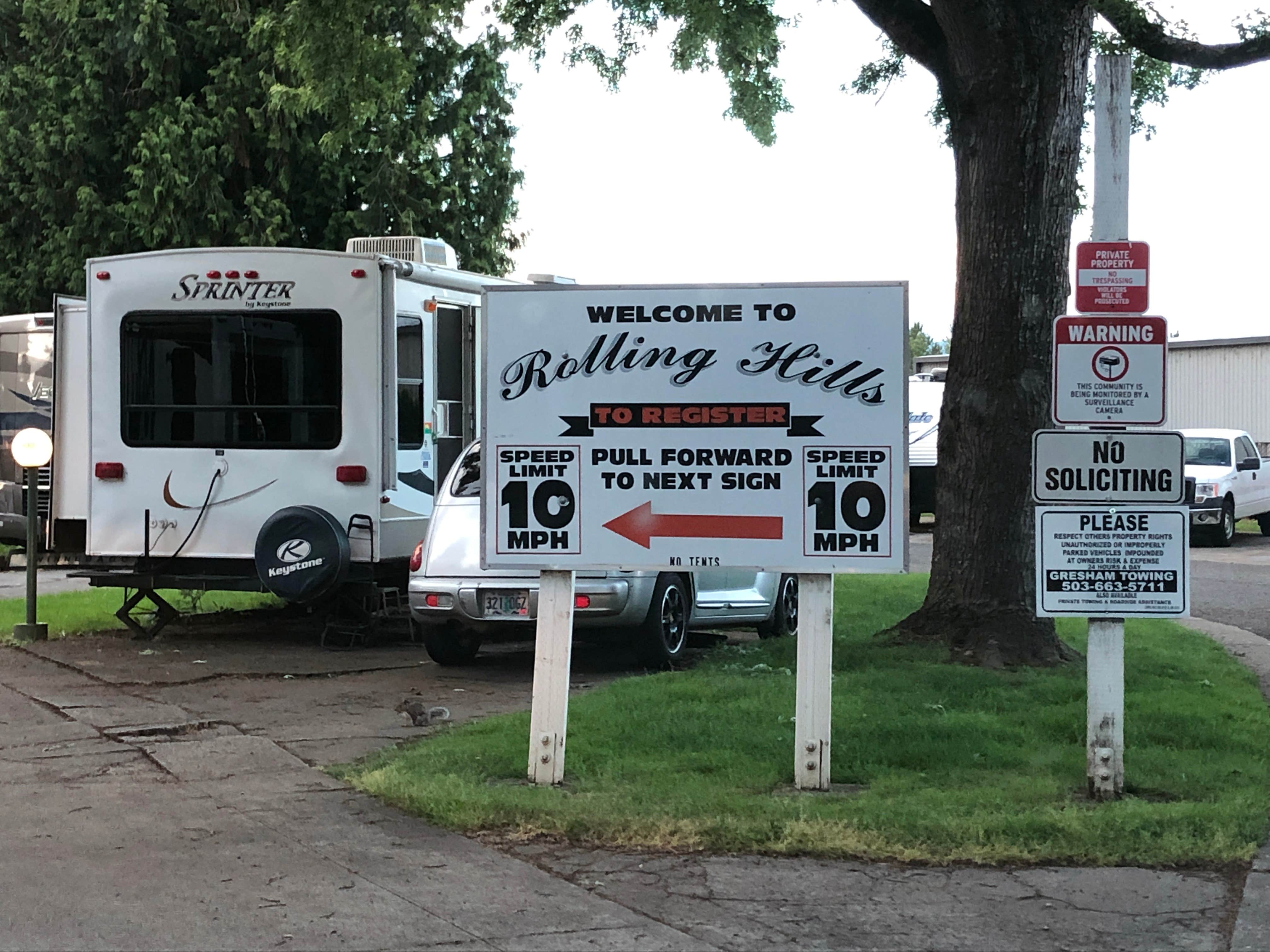 Brian C.'s photo of rv camping at Rolling Hills RV Park near Rhododendron, OR