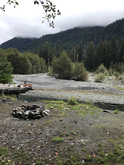 Camping near Appleton Pass: Five Mile Island — Olympic National Park, Olympic National Park, Washington